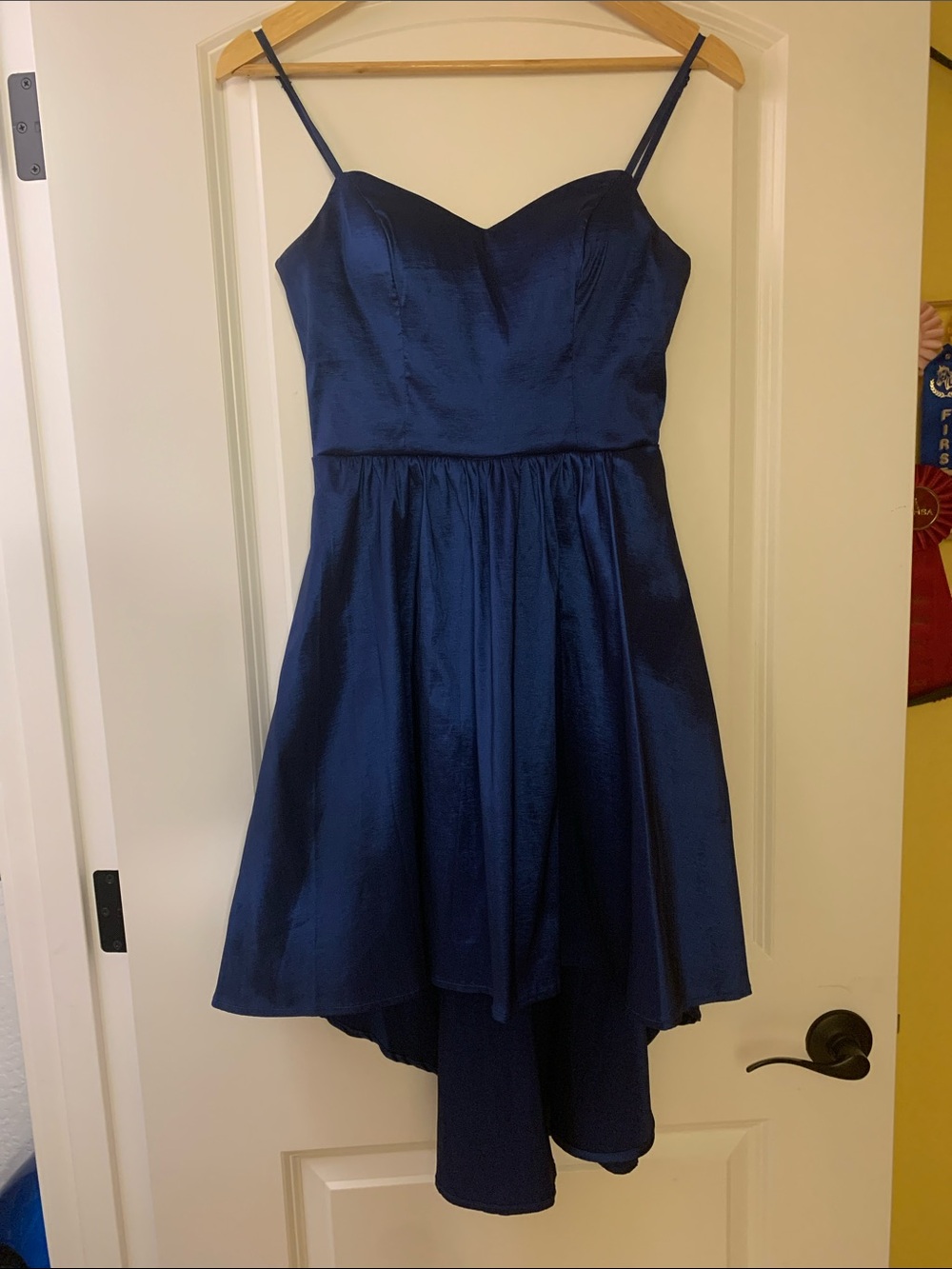 B. Darlin Royal Blue Satin Dress